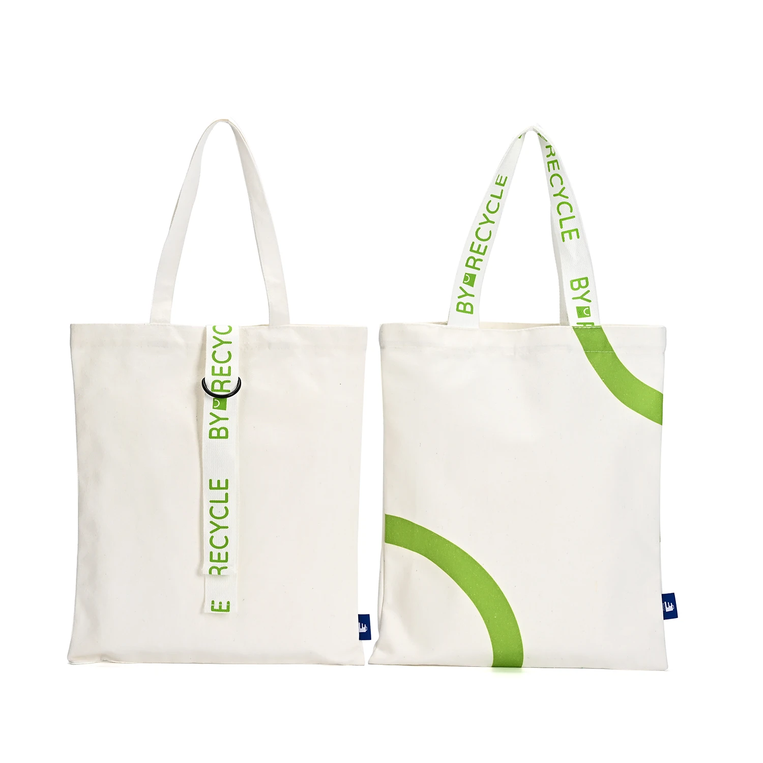 Large Cotton Tote Bag for Women Recycled Daily Carry for Work and Shopping Cute Letter Design Reusable Handbag factory