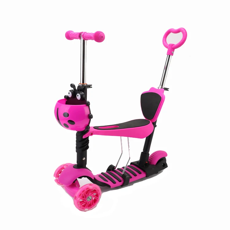 Gravik, многофункциональный детский синий скутер, Детский самокат со съемным сиденьем