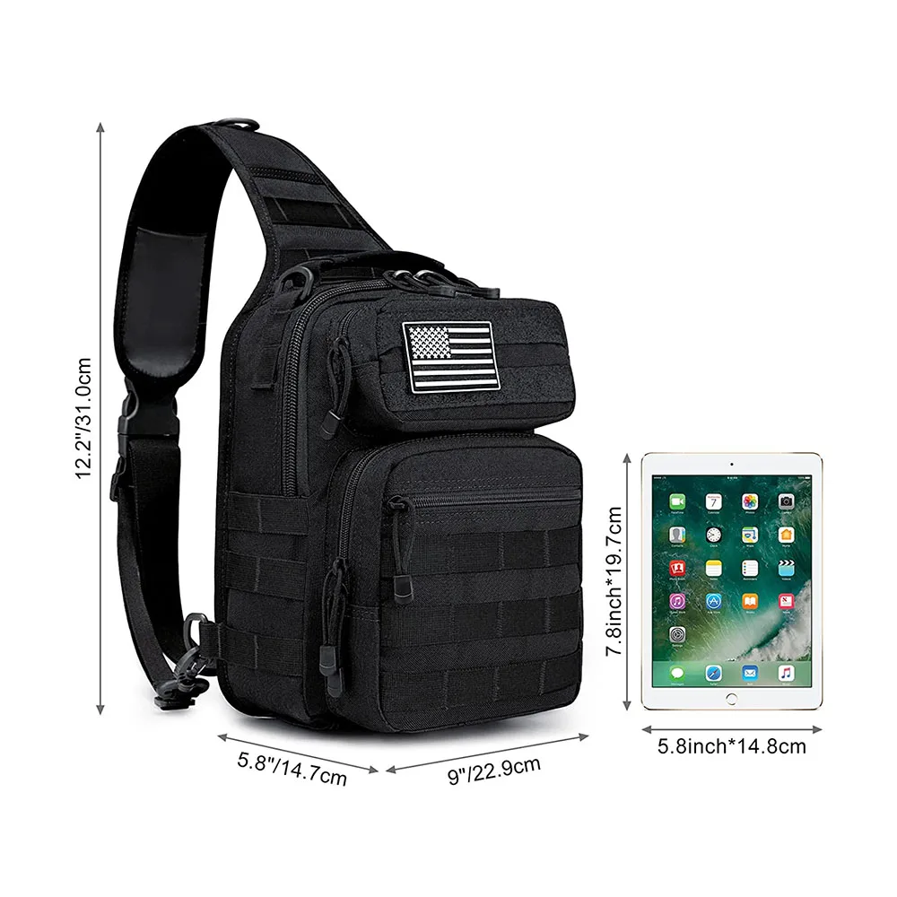 FREE SAMPLE Assault Sling Bag Backpack Practical tiger Shoulder Sling Bag Small Messenger Bag