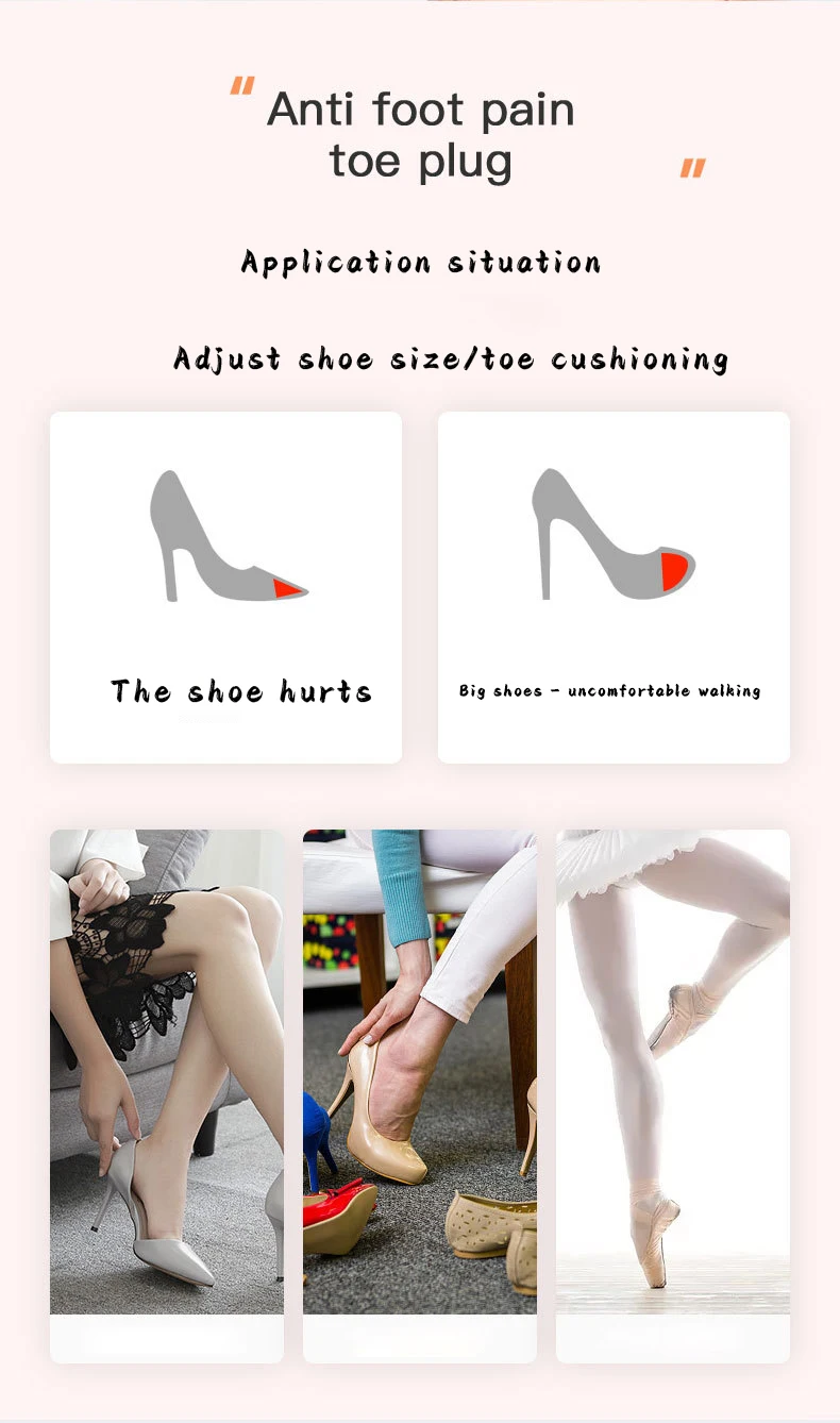 Toe Plug Pads For High Heels Shoe Filler Wholesale