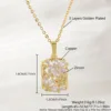 GOLD-1.8*1.2cm square flower