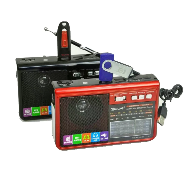 Emergency Pocket Solar Flashlight & 8 Band Radio - Rx1313S with