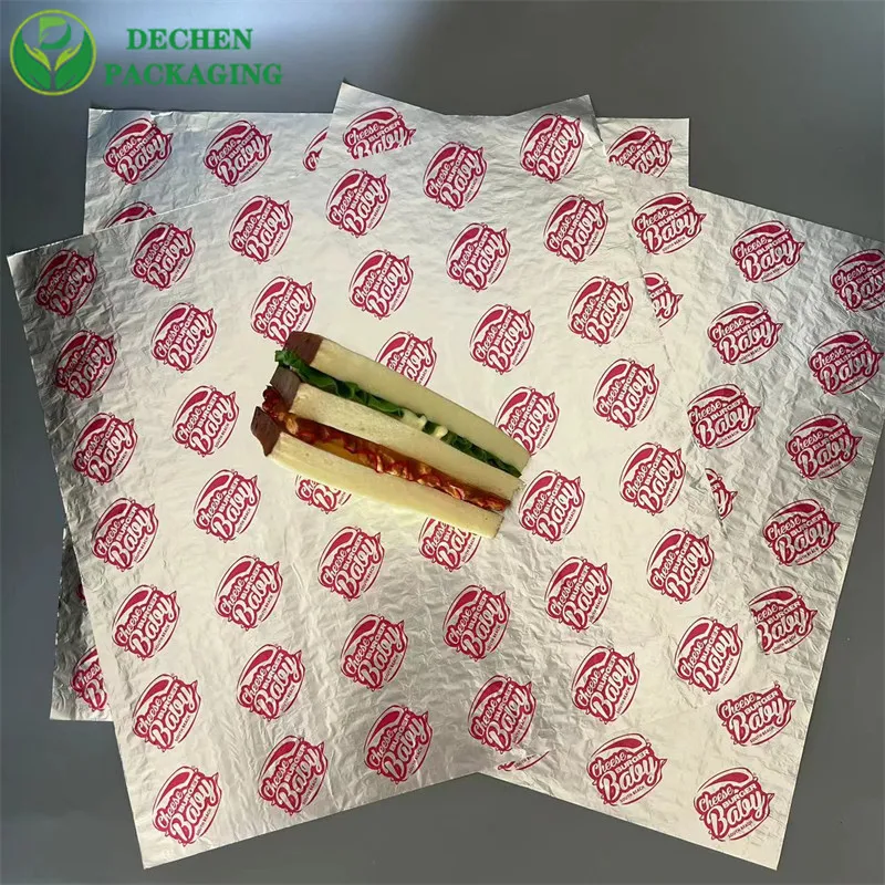 Foil For Burger Foil Sandwich Wrap Sheets