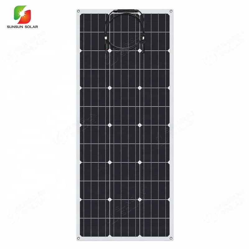 
SUNSUN высокоэффективные 100 Вт 18 в монокристаллические солнечные гибкие панели pv ETFE 