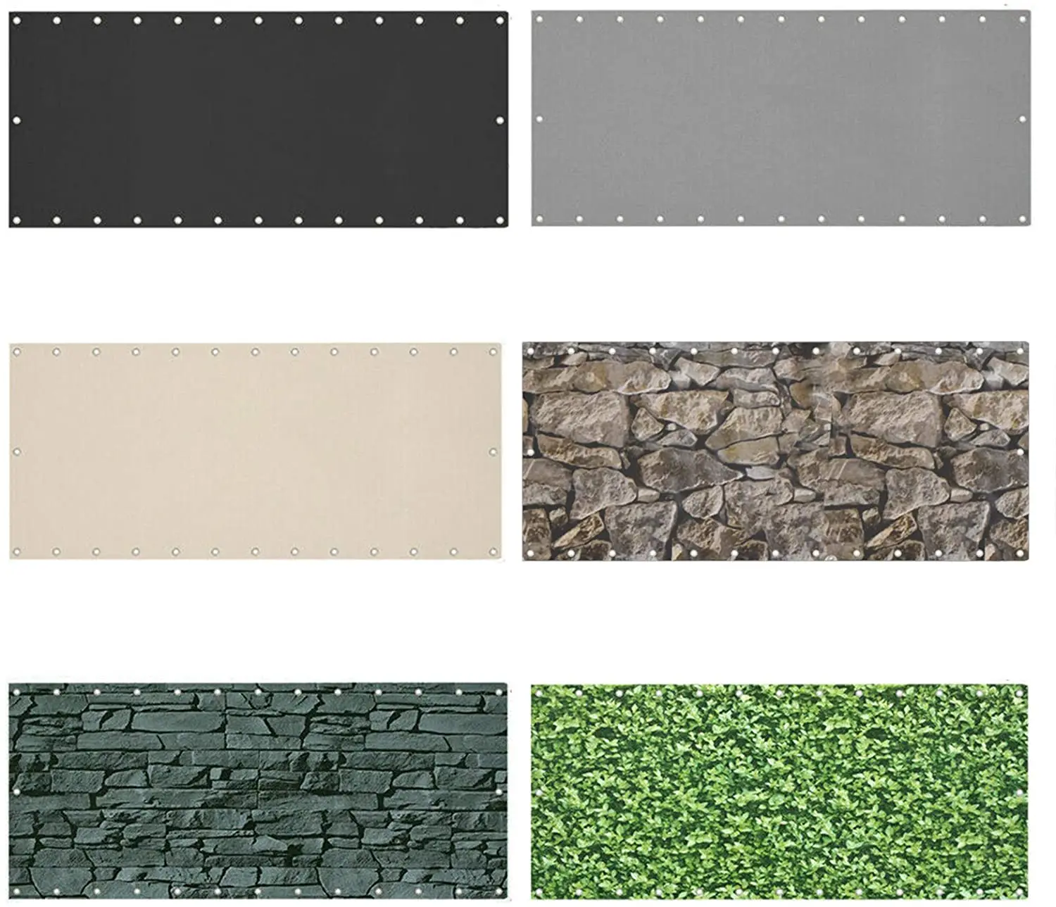 QINGLV Balkon privacy- en beschermende schermen 90 x 900 cm hekbedekking waterdichte UV-bescherming balkonreling hoes voor terrasomheining achtertuin