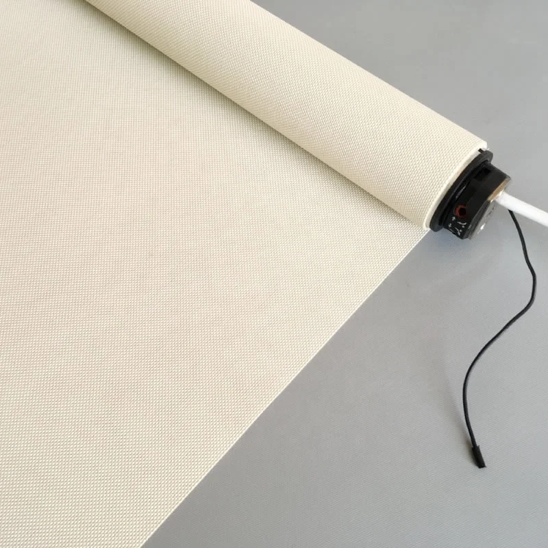 Automatic Window Curtain Customized Custom Made Motorized Wireless Remote Control Double Blackout Shade Electric Roller Blind