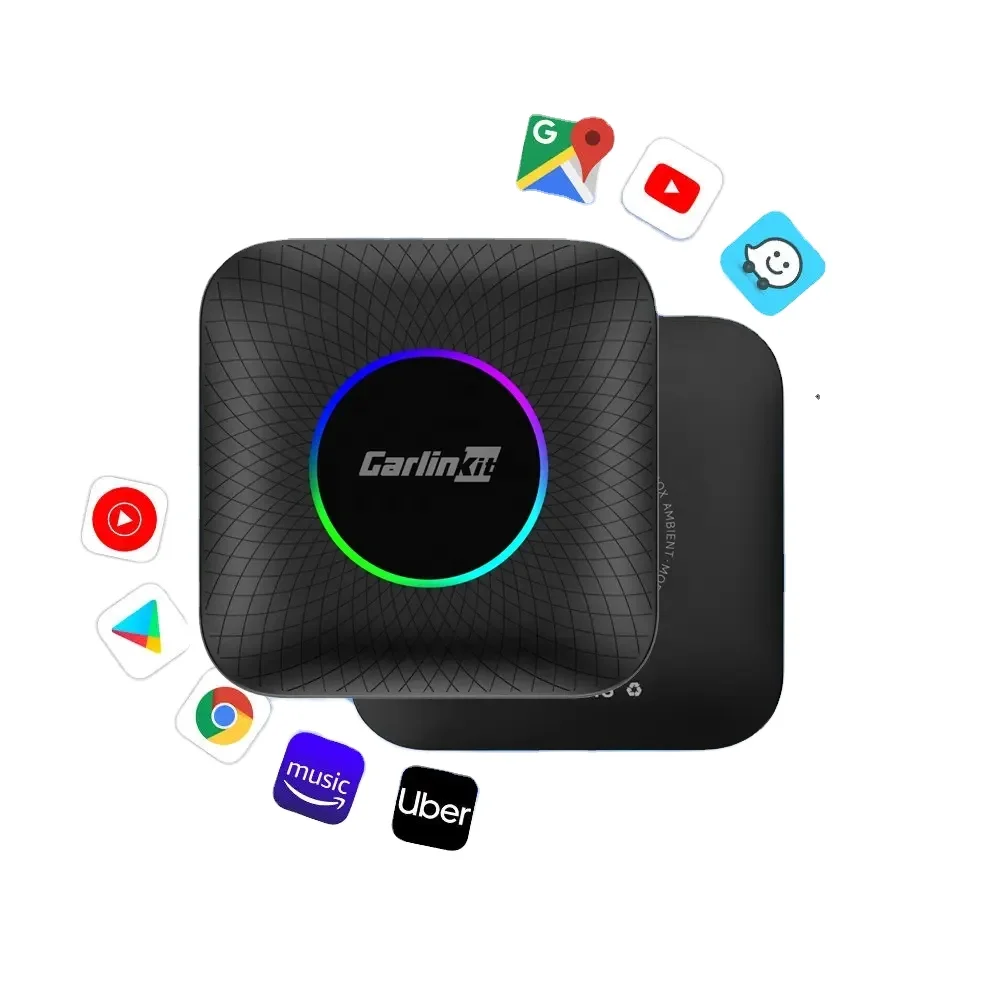 Carlinkit Tbox Ambient Android 13 Wireless Carplay Adapter, 8+