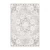 Motif floral blanc argenté 8