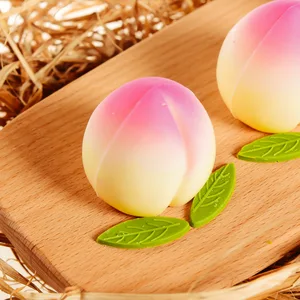Peach Hollow Chocolate Birthday Cake Inserts Fruity Flavored Coated Accessories for Bulk Baking Supplies for Celebrations
