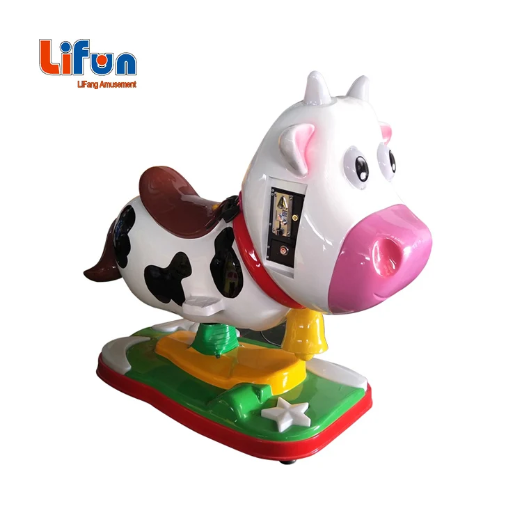 Animal Type Coin Operated Indoor Kids Amusement Swing Rides Game Machine Fiberglass Kiddie Ride for Sale