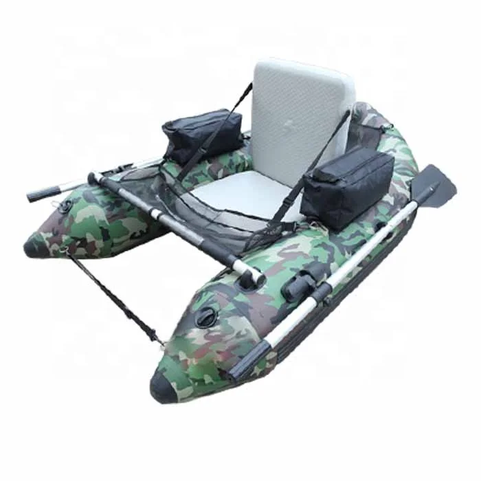Outdoor Water Sport Custom Float Tube Inflatable Fishing Boat Bellyboat Pvc Float for One Person
