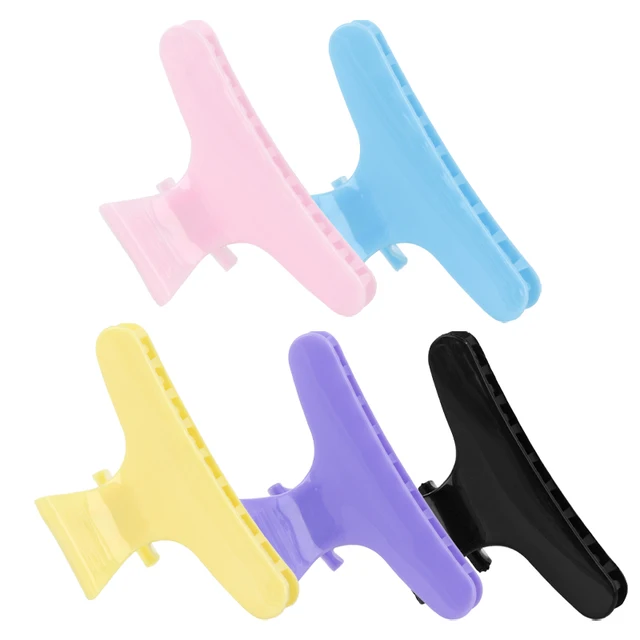 Simple Universal One Bag Hair Clamps Salon Butterfly Hair Clamps Accessories Color Mixing Plastic Hair Claw Clips for SHANGZHIYI