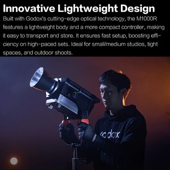 Godox M1000R K1 Set 1150W 1800K-10000K Full RGB Color LED Video Light Continuous Lighting Is Used for Photo and Video Shooting detail image