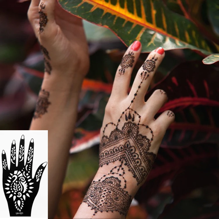 Buy Bride Hands Tattoo Sticker Stencils Henna Stencil With Mehndi Design  from Guangdong Yincai Science  Technology Co Ltd China  Tradewheelcom