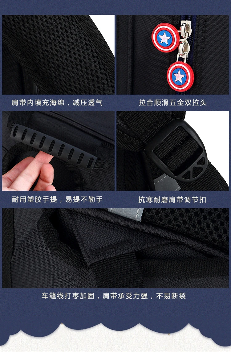 Waterproof Nylon School Bags Casual Backpack Set for Student Kit Student School Bag Backpack Boys Schoolbag Set