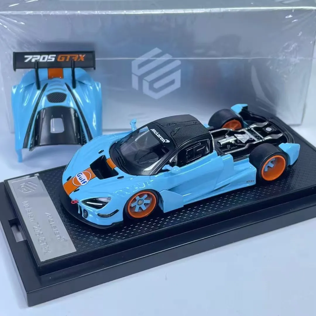 FG McLaren 720S GT3X Rear Hood Opening with Spoiler 1:64 Scale