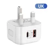 UK  plug white