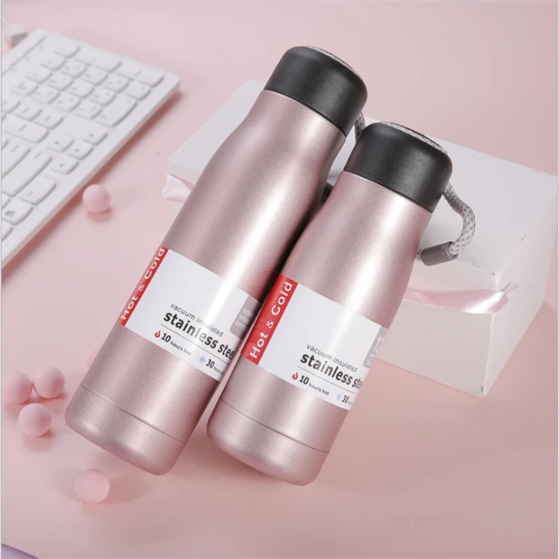 Treasure Stainless Steel Water Bottle, Drink Bottle Leak-Proof Double  Walled Vacuum Insulated -BPA Free Vacuum Flask, 30 Hrs. Cold/10 Hrs. Hot