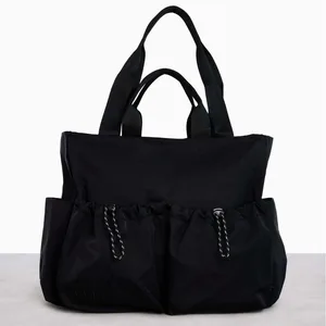 Custom Nylon Everyday Women Backpack Sport Carryall Gym Yoga Bag for Fitness Sport Casual Duffel Gym Bag for Women Men