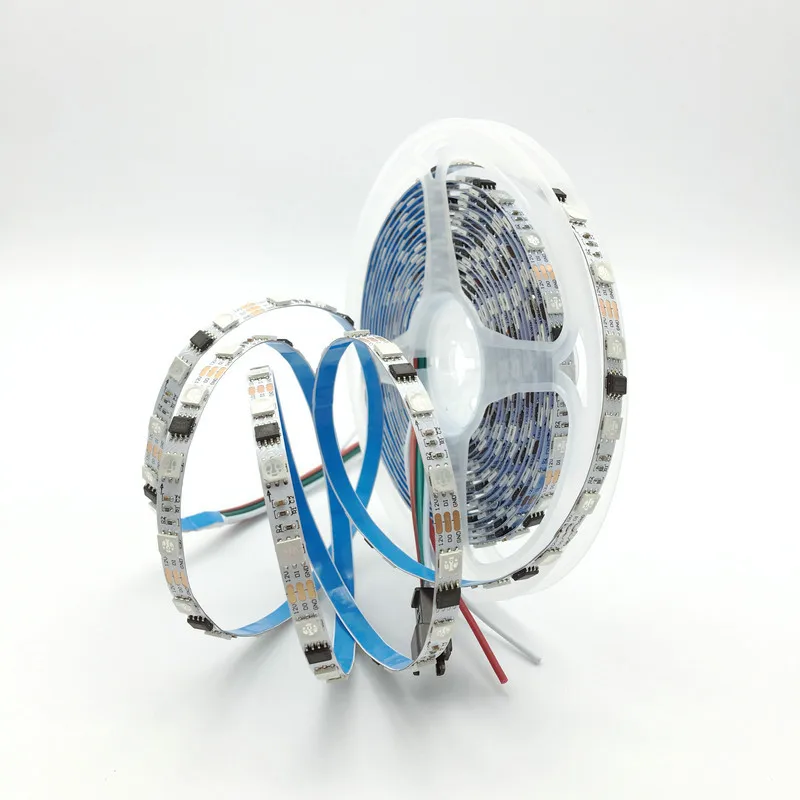 GS1903 Ws2812B Ws2811 5050 RGB 60leds 5mm 6mm Led Strip Light Pixel Flex Light Strip Addressable Ledstrip 12V 5V 5m Strip Light