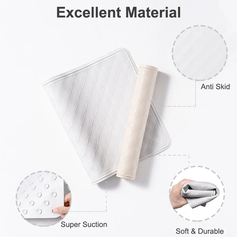 Rubber Bathtub Bath Mat Baby Bath Mat With Suction Cup Antislip Bath