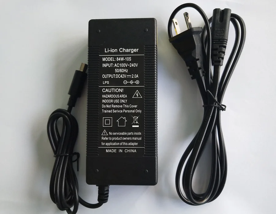 Chargeur M365 42V 2A Pour Xiaomi Et Ninebot - Adaptateur 220V EU - LED Rouge/Vert - Compatible ES1, ES2, ES4, Scooter Électrique