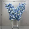 Support à roulettes pivotantes à motif floral papillon bleu