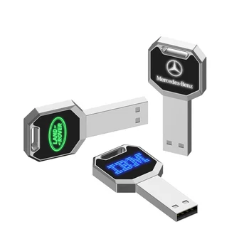 New Gadget LED LOGO Light up USB Stick Creative Mini USB Pen Drive with Light Logo Glowing
