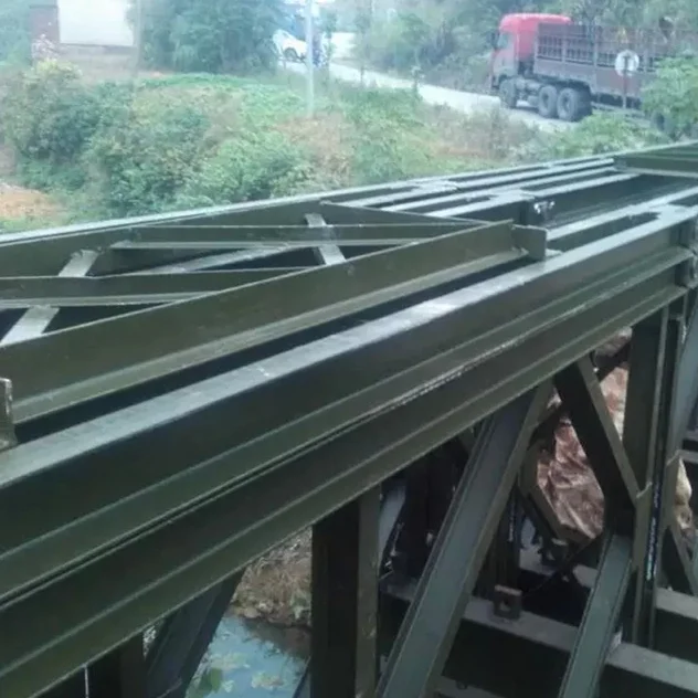 Prefabricated Steel Structure Bailey Bridge Triple Truss Single Storey Mabey Bridge Modular Panel Bridge