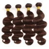 Fascio di capelli castano cioccolato