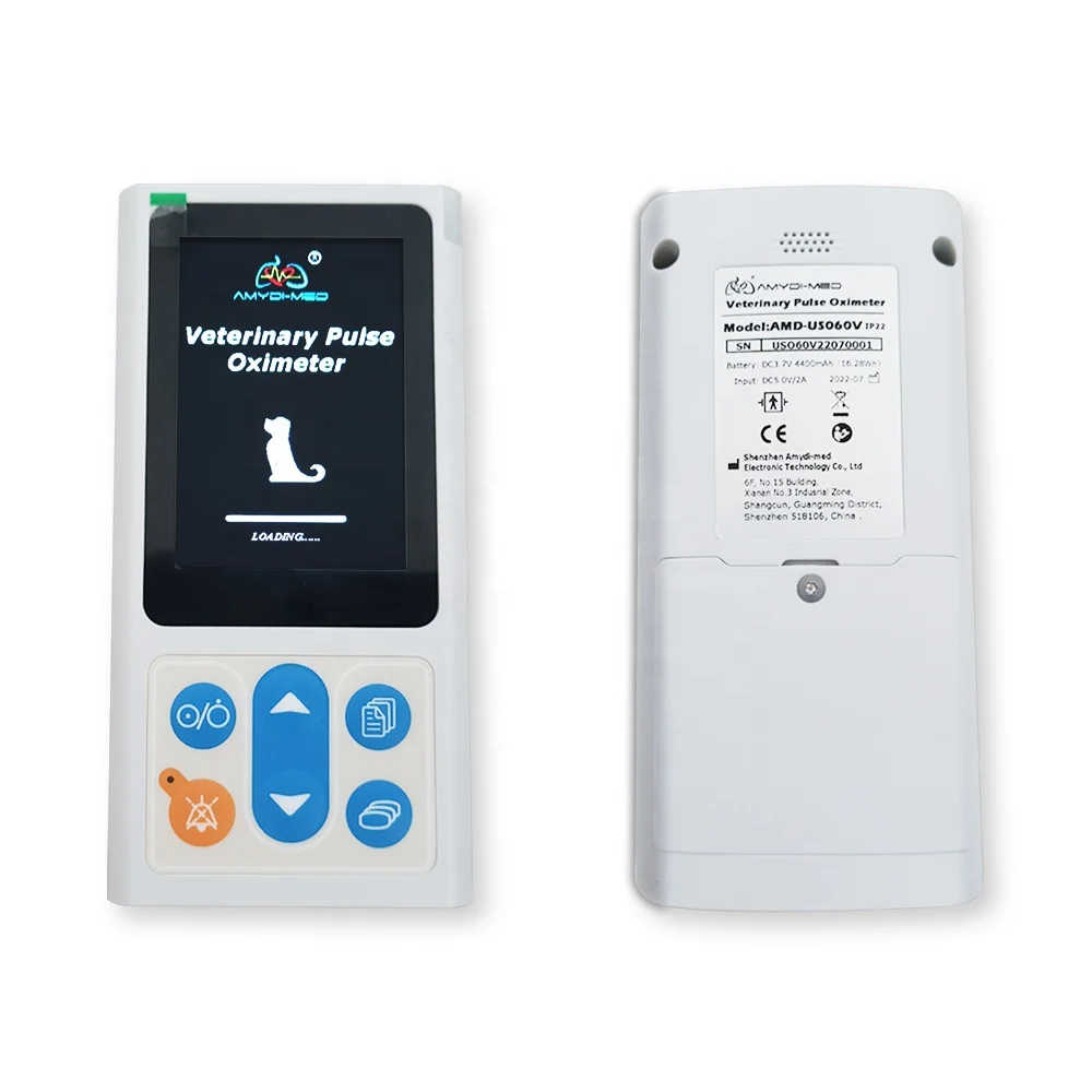 Amydi-med Gray Clip Spo2 Sensor Veterinary Pulse Oximeters for Dog Cat Horse Animals
