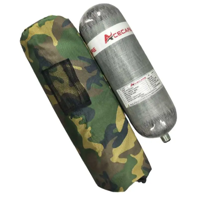 Sac à Dos Pour Réservoir D'air Acecare 9L En Fibre De Carbone, Motif Camouflage