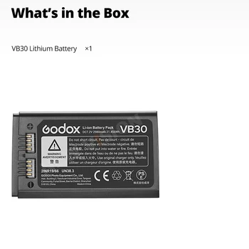 Godox Vb30 Battery 2980mAh Photography Flash Light Lithium Battery for V1pro V1 Pro product image