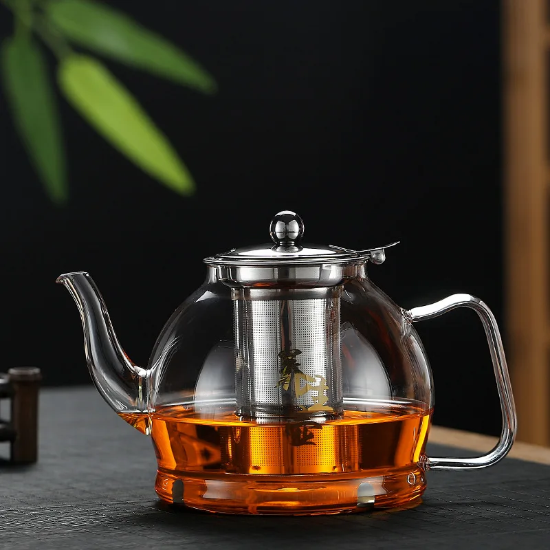 Hiware 1000ml Glass Teapot with Removable Infuser, Stovetop Safe