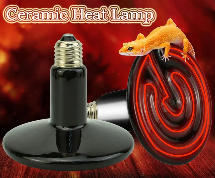 25w 50w 75w 100w 150w 200w Ceramic Heating Lamp Pet Reptiles Heat Light
