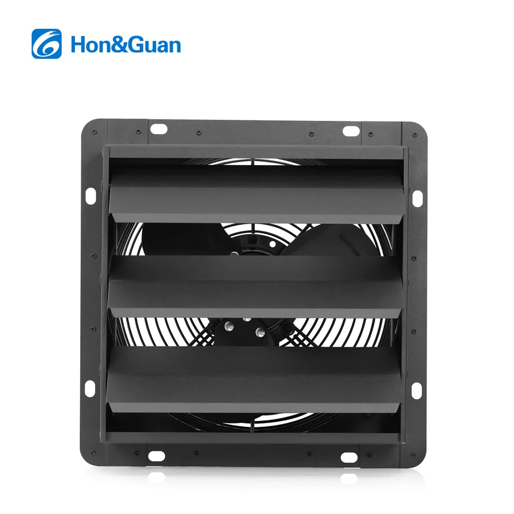 Axial Exhaust Shutter Fan, HONGGUAN, 300mm, 110V, Aluminum - detail 2