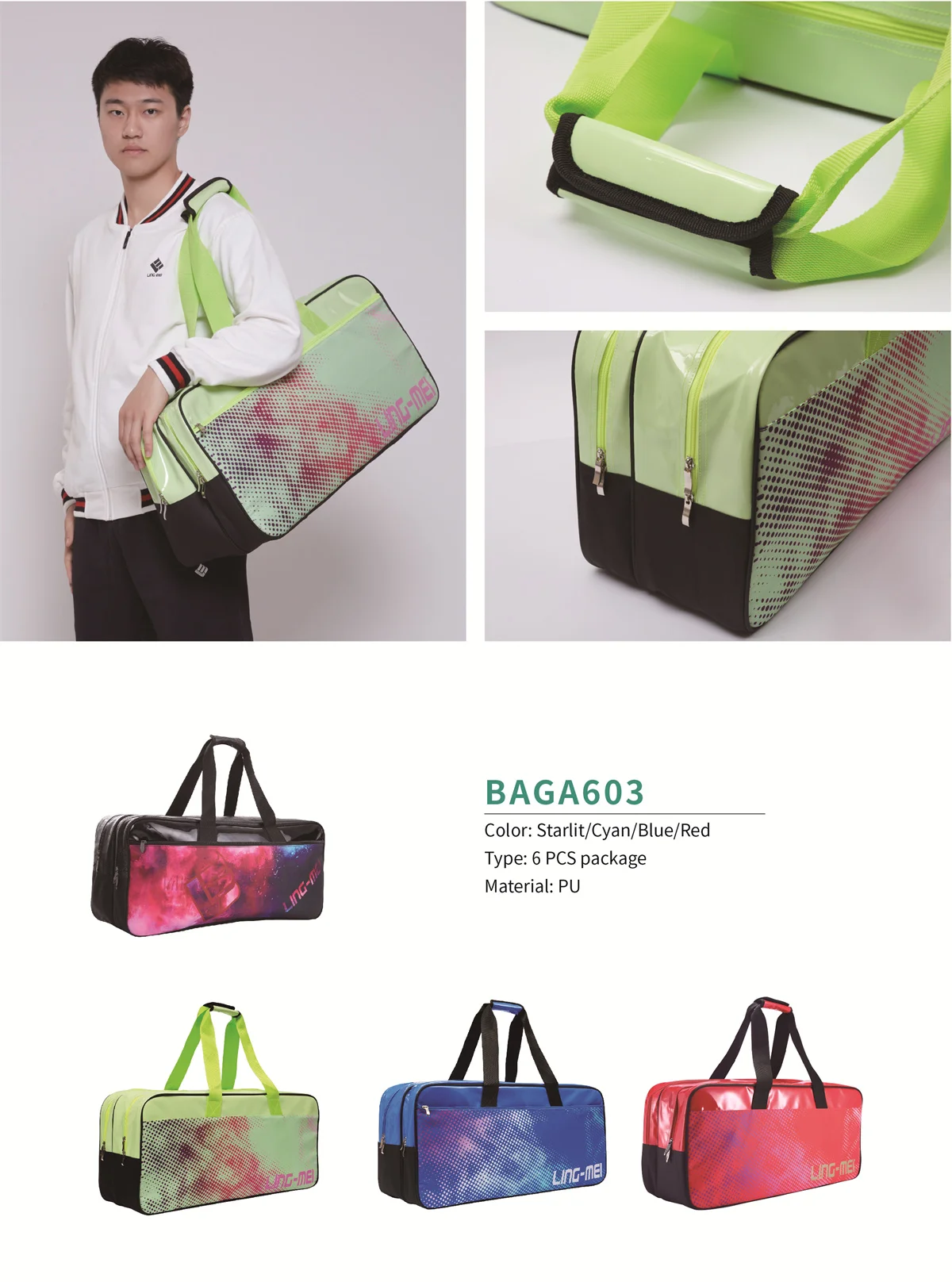 Large Capacity Gym Bag Portable Outdoor Sports Bag Waterproof Multiple ...