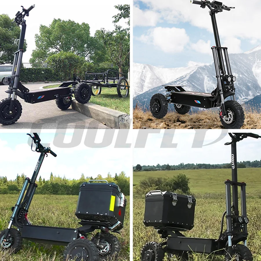 Off Road 60v 3200w Dual Motor Electric Scooter - Foldable