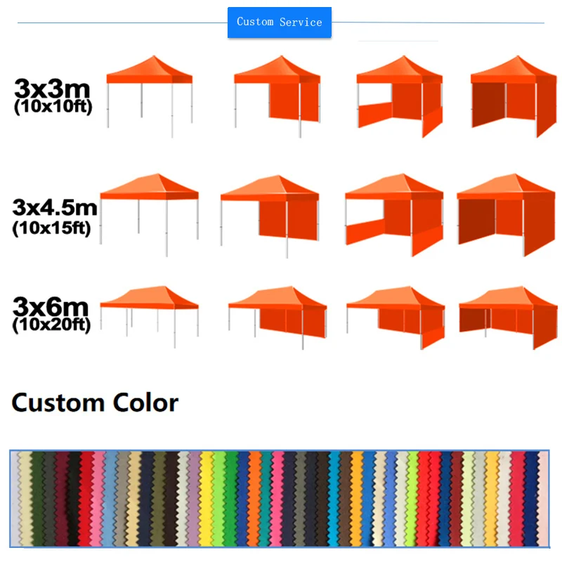 SHOP Instant Custom Ez up Event 3X3m Marquee Pop up Shelter Aluminium Folding Gazebo Canopy 10x10 Trade Show Tent