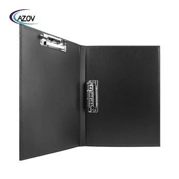 Leather A4 Lever Arch File Cover Clipboard Paper Documents Storage Folders Double Binder Clip Portfolio PU Drawing Folder