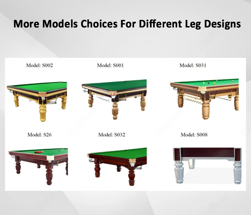 Professional Snooker Pool Table Billiard Solid Wood Slat Tournament