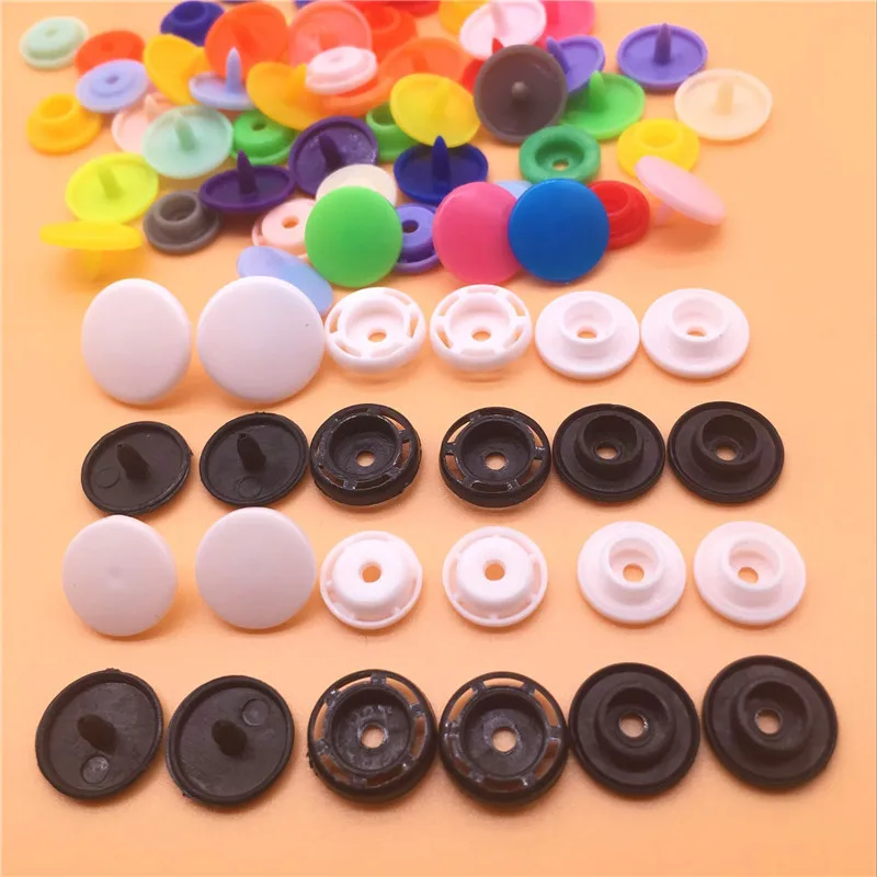 Factory Wholesale Colorful Button Snap Button T3_t5_t8 Plastic Press Snap Button for Garment