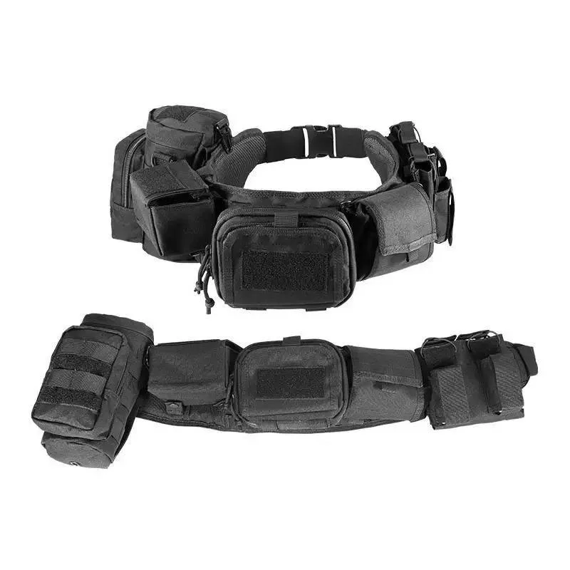 Breathable Adjustable Padded Pouch Multifunctional Waist Bag Duty Outdoor Belt Tactical Utility Belt with Holster