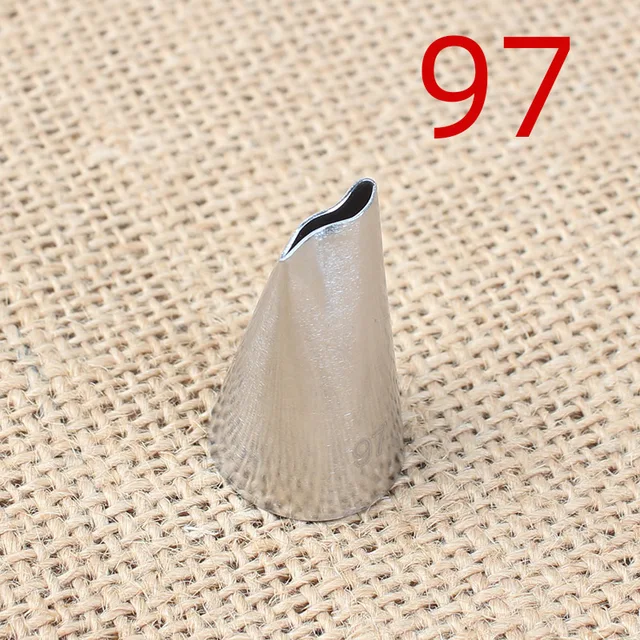 97 Lily S Type Rose Petal Cream Bean Paste Decorative Tip - Stainless Steel - Baking Cake Tool - Medium Size Baking Pastry Tools
