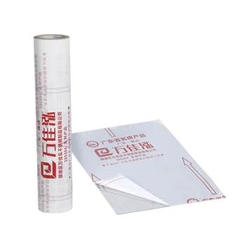 China Manufacture Premium Custom logo Word Printing High Gloss Surface White Pe Film