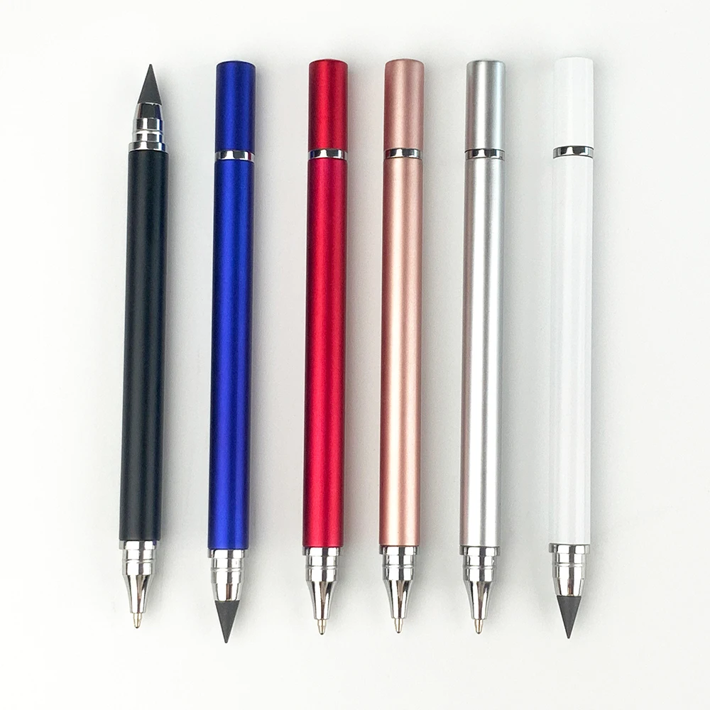 YF Double Tips Pen Ballpoint and Eternal Pencil Pen for School and Office