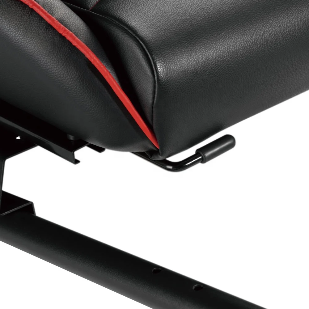 Супер красный классический профессиональный уровень спортивный гоночный руль регулируемый симулятор сиденья кабины с одним креплением на монитор