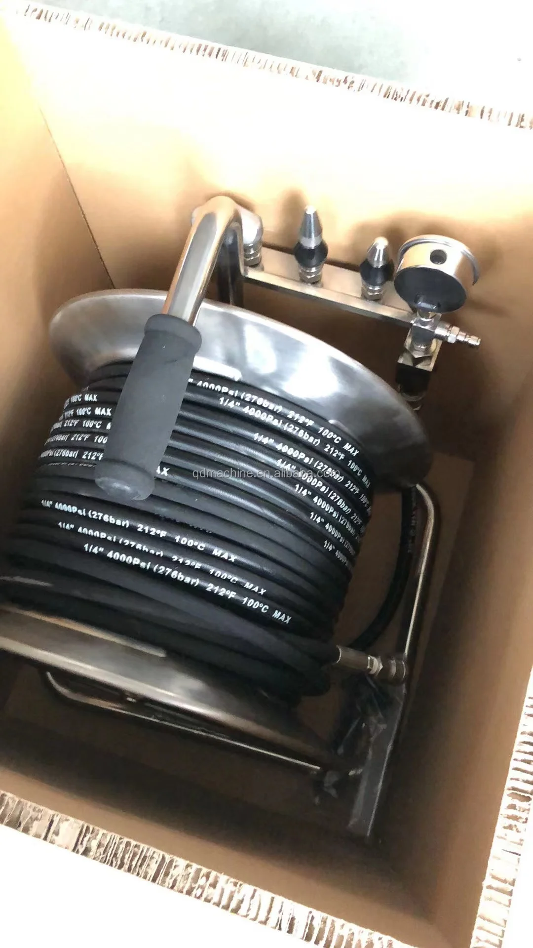 Tool Daily Pressure Washer Hose Reel,150 Ft Heavy Duty Steel Hose Reel For Power Washer,5000 Psi