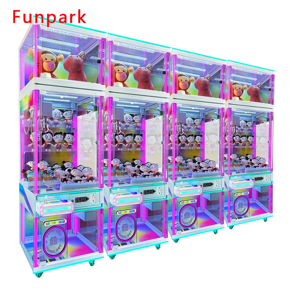 Funpark New Design Amusement Prize Box Claw Crane Dolls Gifts Machine Game Coin Operated Games supplier