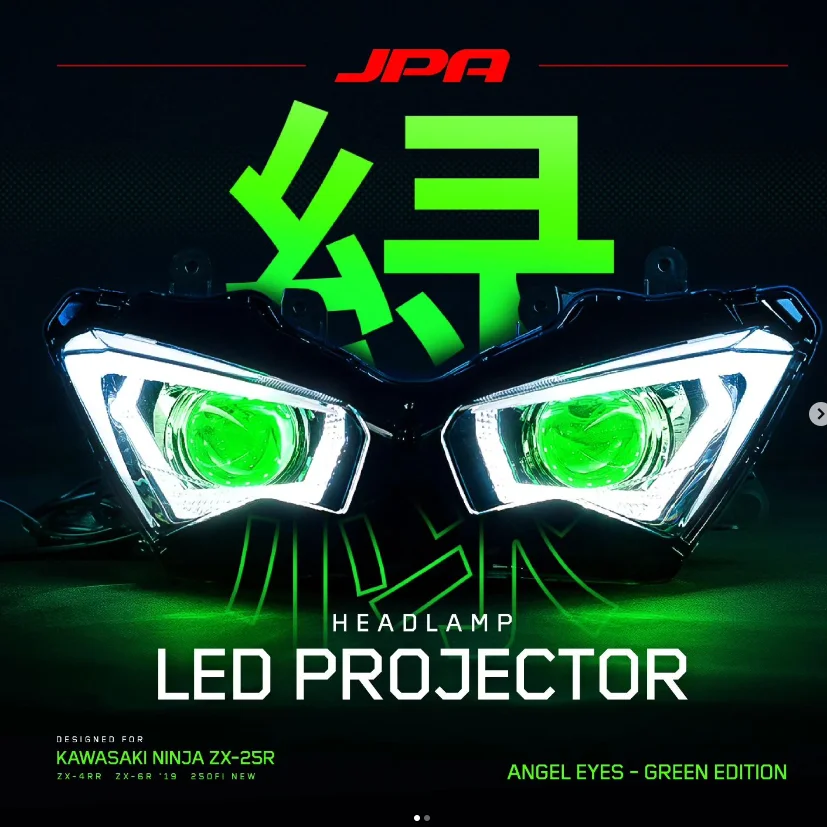 JPA LED Custom Headlight for Kawasaki ZX25R - Projector